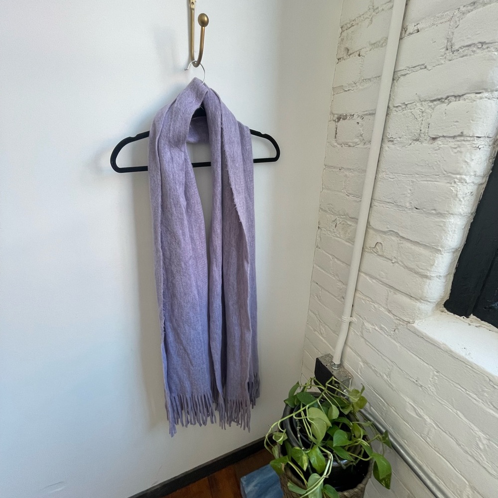 Steve Madden Lilac Fringe Scarf